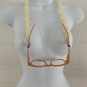 Classic Eyeglass Link Chain Necklace With Lobster Claw Clasp